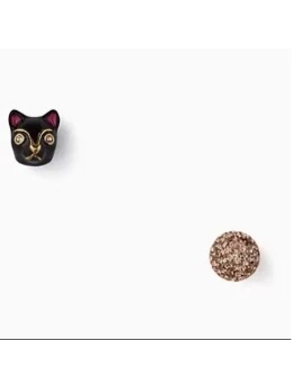 Kate Spade New York Mismatched House Cat & Crystal Ball Set wth Dust Bag